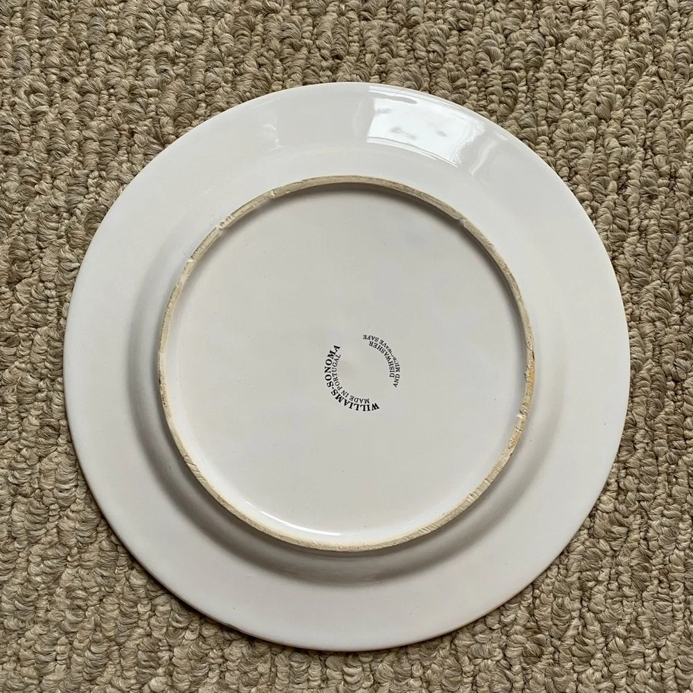 WILLIAMS- SONOMA VINTAGE SALAD PLATE HERBS MADE IN PORTUGAL THYME